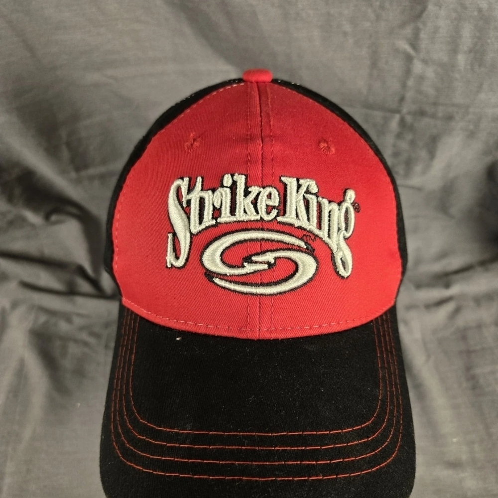 Strike King Red and Black Embroidered Adjustable Cap Hat